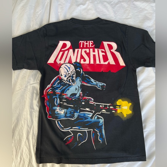 Warren Lotas x The Punisher Black T-Shirt Size Small - Picture 2 of 3